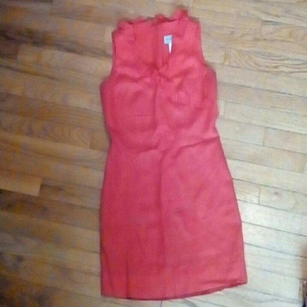Size 4 red-orange dress
